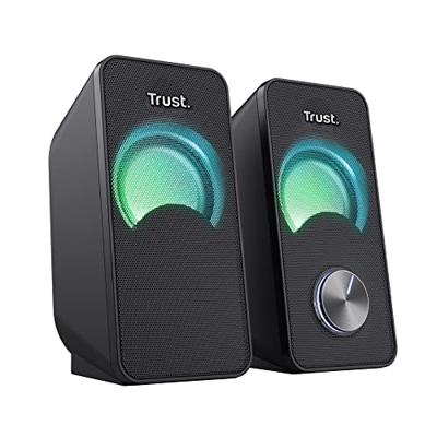 Trust Arys Compact RGB LED 2.0 speaker set PC speaker Zwart - thumbnail
