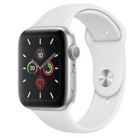 Apple Watch Series 5 44mm Aluminium Sportband Grijs Wit - thumbnail