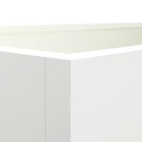 Plantenbak 62x30x29 cm staal wit - thumbnail