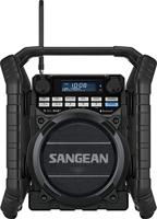 Sangean U-4 DBT+ Bouwradio DAB+, VHF (FM) AUX, Bluetooth, USB Acculaadfunctie, Oplaadbaar, Waterdicht, Stofvast Zwart - thumbnail