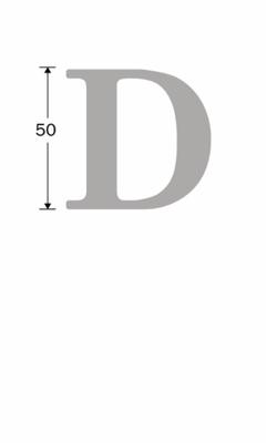 Huisletter Roman 50mm-D MTO