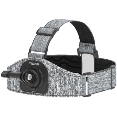 Telesin dual mount head strap voor actioncams met voor- en achterbevestiging