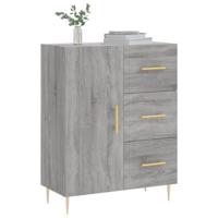 Dressoir 69,5x34x90 cm bewerkt hout grijs sonoma eikenkleurig - thumbnail