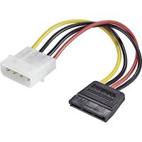 Renkforce Stroom Adapter [1x IDE-stroomstekker 4-polig - 1x SATA-stroombus] 0.12 m Zwart, Rood, Geel - thumbnail