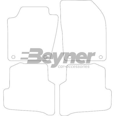 Automatten passend voor Skoda Fabia 2013- 4-delig BL1781924