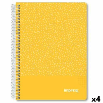 Schrift Imprex Geel A5 80 Lakens (4 Stuks) Schrift Imprex Geel A5 80 Lakens (4 Stuks)