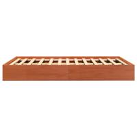 Bedframe zonder matras massief grenenhout wasbruin 140x200 cm - thumbnail