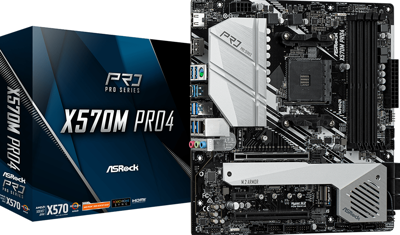 Asrock X570M Pro4 Socket AM4 micro ATX AMD X570