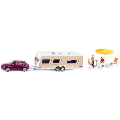 Siku 2542 personenauto met caravan