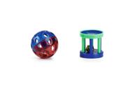 Beeztees Balletje+Roller/Bel - Kattenspeelgoed - 4 cm - 2ST - thumbnail