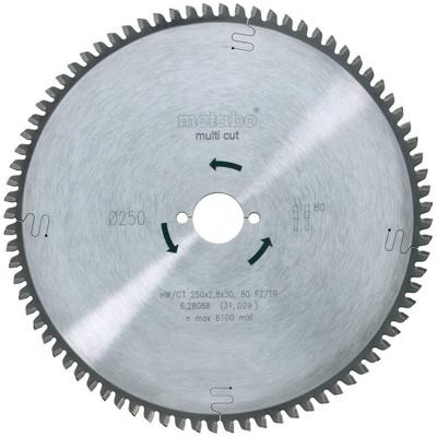Metabo Accessoires Cirkelzaagblad HW/CT Ø 250x30, 80 FZ/TR - 628088000