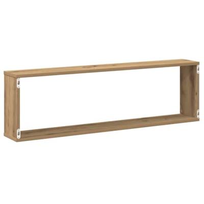 Wandschappen kubus 4st 100x15x30cm bewerkt hout artisanaaleiken Wandschappen kubus 4st 100x15x30cm bewerkt hout artisanaaleiken