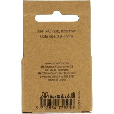 Creativ Company Kralen van agaat, d 6+8+10 mm, gatgrootte 0,9-1 mm, ca. 28 stuk, burnt orange, rood, 28 stuk/ 1 doos