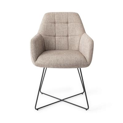 Jesper Home Noto eetkamerstoel Biscuit Beach cross black
