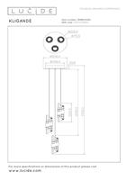 Lucide KLIGANDE - Hanglamp - Ø 25 cm - LED Dimb. - 3x8W 2700K - Mat Goud / Messing - thumbnail