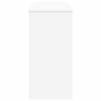 Keyboardstand Wit 100 x 32 x 64 cm Bewerkt hout - thumbnail