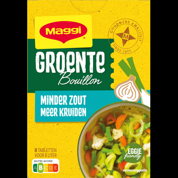 Maggi Groente Bouillon Minder Zout Meer Kruiden 72 g bij Jumbo