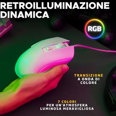 Muis The G-Lab KULT HELIUM Wit