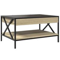 Salontafel met Infinity LED 70x50x38 cm sonoma eikenkleurig - thumbnail