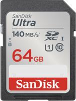 Sandisk SDXC Ultra 64GB 140mb/s C10 UHS-I - thumbnail
