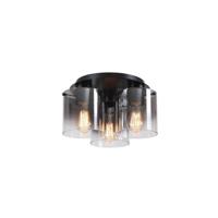 Searchlight Zwarte plafondlampSweden 3-lichts - 88911-3BK - thumbnail