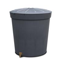 Lanzarote kunststof regenton 300 liter antraciet - thumbnail