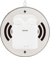 Denver TWQ-40 In Ear oordopjes Bluetooth Wit Oplaadbox Mobiele telefoon - thumbnail