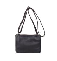 Cowboysbag leren crossbody tas Adabelle zwart - thumbnail