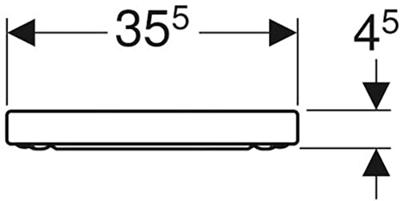Geberit 300 Basic toiletbril 35,5x47x4,5cm wit Geberit 300 Basic toiletbril 35,5x47x4,5cm wit