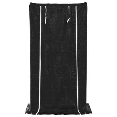 Haardhoutrek met regenhoes 100x60x200 cm gegalvaniseerd staal