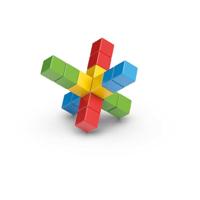 Magnetische blokken - GEOMAG - Creatieve set - 16 stuks - Educatief - Gerecycled plastic - Vanaf 12 maanden - thumbnail