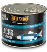 Belcando Single Proteïne-blikje, 6 x 200 g zalm, gevarieerd natvoer voor honden, monoproteïne natvoer - thumbnail