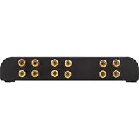 SpeaKa Professional 2 poorten Luidspreker-schakelaar Geïntegreerde volumeregelaar Zwart - thumbnail