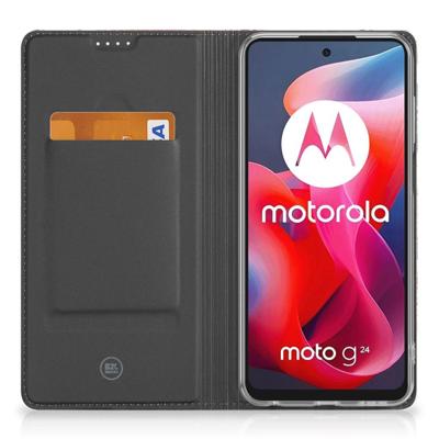 Hoesje maken voor Motorola Moto G24 | G04 | G24 Power Pink Peacock