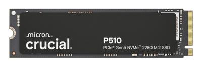 CRUCIAAL - P510 - Interne SSD - 1 TB - PCIe Gen4 NVMe M.2 - Leessnelheid tot 11000 MB/s - CT1000P510SSD8