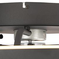 QAZQA Plafondventilator zwart incl. LED met afstandsbediening - Maddy - thumbnail