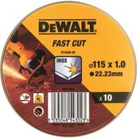 DeWalt Accessoires Blik 10st Doorslijpschijf INOX 115x1x22,2mm in display - DT3506-QZ - thumbnail