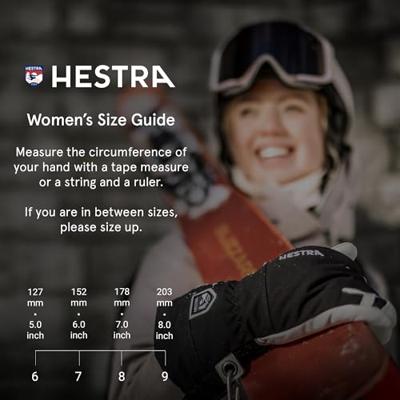 Hestra Heli Ski Female Handschoen Black / Offwhite 5