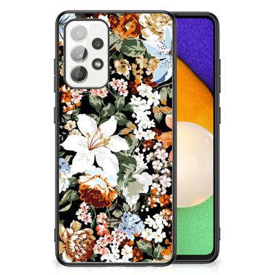 Bloemen Hoesje voor Samsung Galaxy A52 | A52s (5G/4G) Dark Flowers Bloemen Hoesje voor Samsung Galaxy A52 | A52s (5G/4G) Dark Flowers