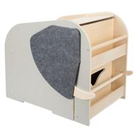 Small Foot - houten speelgoedbox olifant op wielen met zitplek - thumbnail