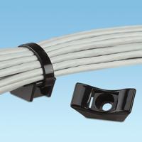 Panduit Cable Tie Mount Kabelbindervoetje Schroefbaar, Nieten TMEH-S8-C0 Bundel-Ø (bereik) 305 mm (max) Zwart 1 stuk(s) - thumbnail