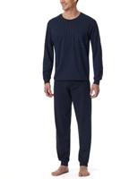 Schiesser Schiesser Heren Pyjama Long darkblue 182196 56/XXL - thumbnail