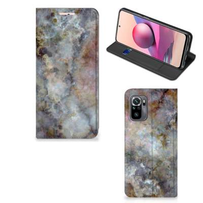 Xiaomi Redmi Note 10 4G | 10S | Poco M5s | Standcase | Marmer Grijs