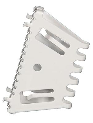 Stootvoegrooster Bijenbekje rvs 50mm RAL9010 zuiverwit