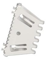 Stootvoegrooster Bijenbekje rvs 50mm RAL9010 zuiverwit - thumbnail