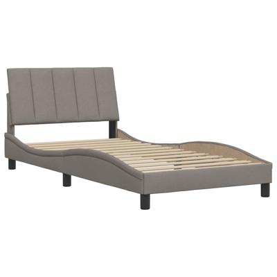 Bedframe zonder matras "Hanko" 100x200 cm stof taupe - thumbnail