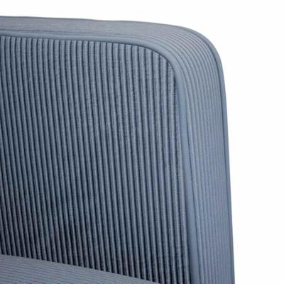 Fauteuil met armleuningen 54 cm corduroy stof blauw - thumbnail