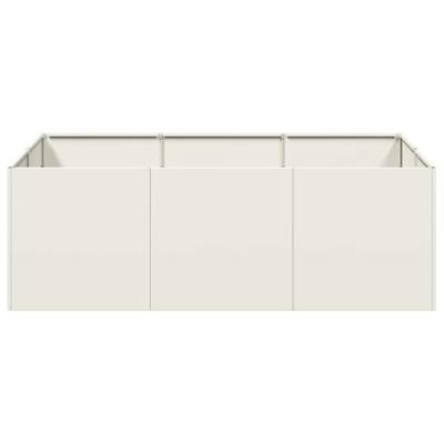 Plantenbak 120x80x40 cm staal wit