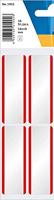 Naambadge etiket HERMA 1902 54x19mm wit rood - thumbnail