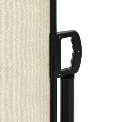 VidaXL Windscherm uittrekbaar 120x1000 cm crème